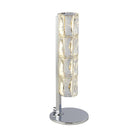 Searchlight Remy Led Table Light, Hexagonal Tube Bar, Chrome, Clear Crystal Trim 5862Cc