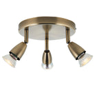 Saxby Lighting Amalfi 3lt round antique brass 35W 60997