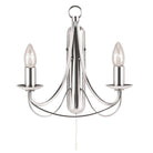 Searchlight Maypole  2Lt Satin Silver Wall Light 6342-2Ss