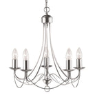 Searchlight Maypole  5Lt Satin Silver Ceiling 6345-5Ss