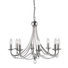 Searchlight Maypole  8Lt Satin Silver Ceiling 6348-8Ss