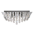 Searchlight Hanna 6Lt Cc Square Flush-Xtal Balls 6406-6Cc