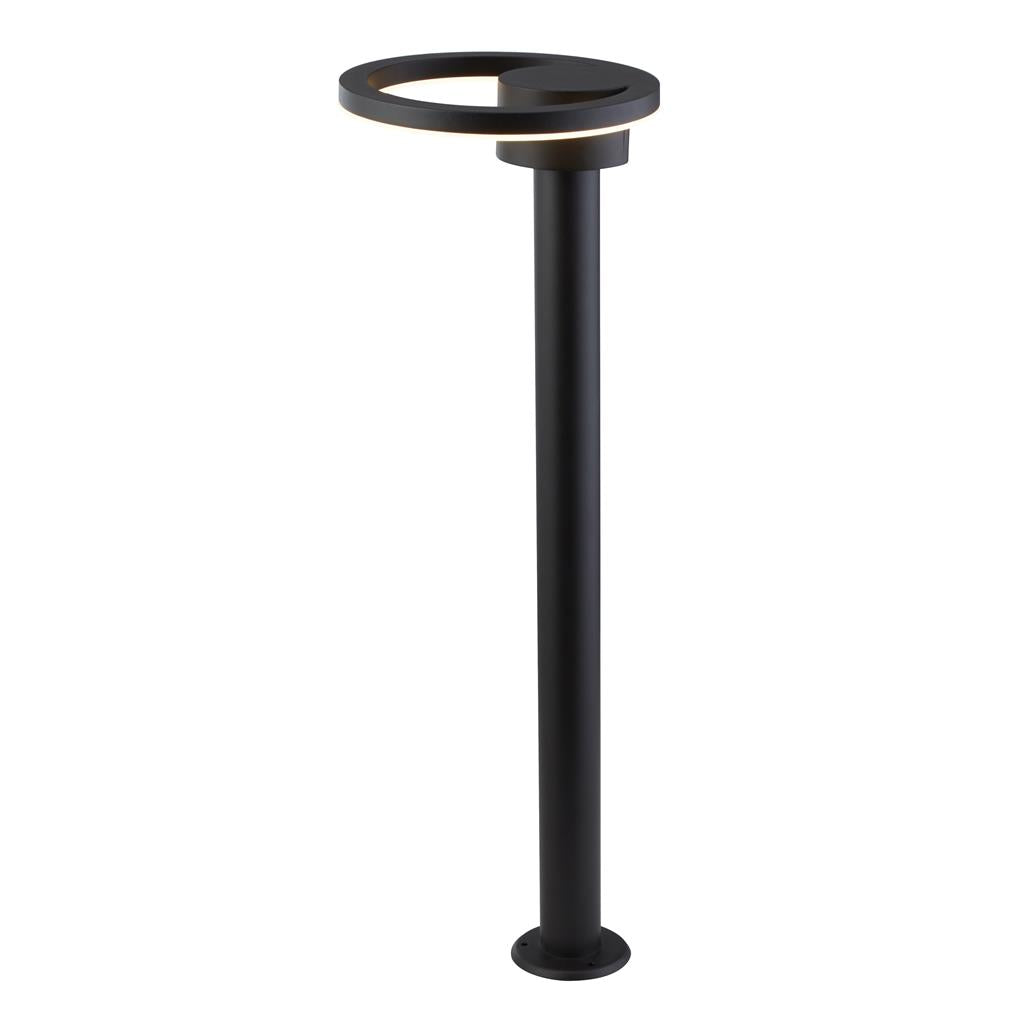 Searchlight Outdoor Led Post (73Cm Height) With Round Head - Black With Frosted Diffuser 6452Bk