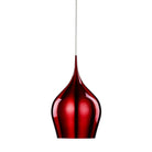 Searchlight Vibrant 1Lt Red Pendant - Dia 26Cm 6461-26Re