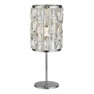 Searchlight Bijou 1Lt Chrome Table Lamp With Crystal Glass 6584Cc