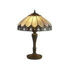 Searchlight Pearl Bronze/Black/Clear/Brown/Purple Tiffany Table Lamp 6705-40