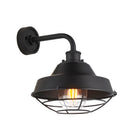 Lightologist Textured & matt black with clear glass Non automatic Wall Light WIN1395888