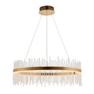 Lightologist Brushed gold plated finish & clear glass Single Pendant Light WIN1381908