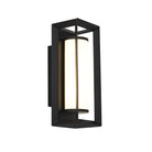 Searchlight Chaplin Rectangular Led Wall Light, Matt Black - 200Mm 74304-1Bk