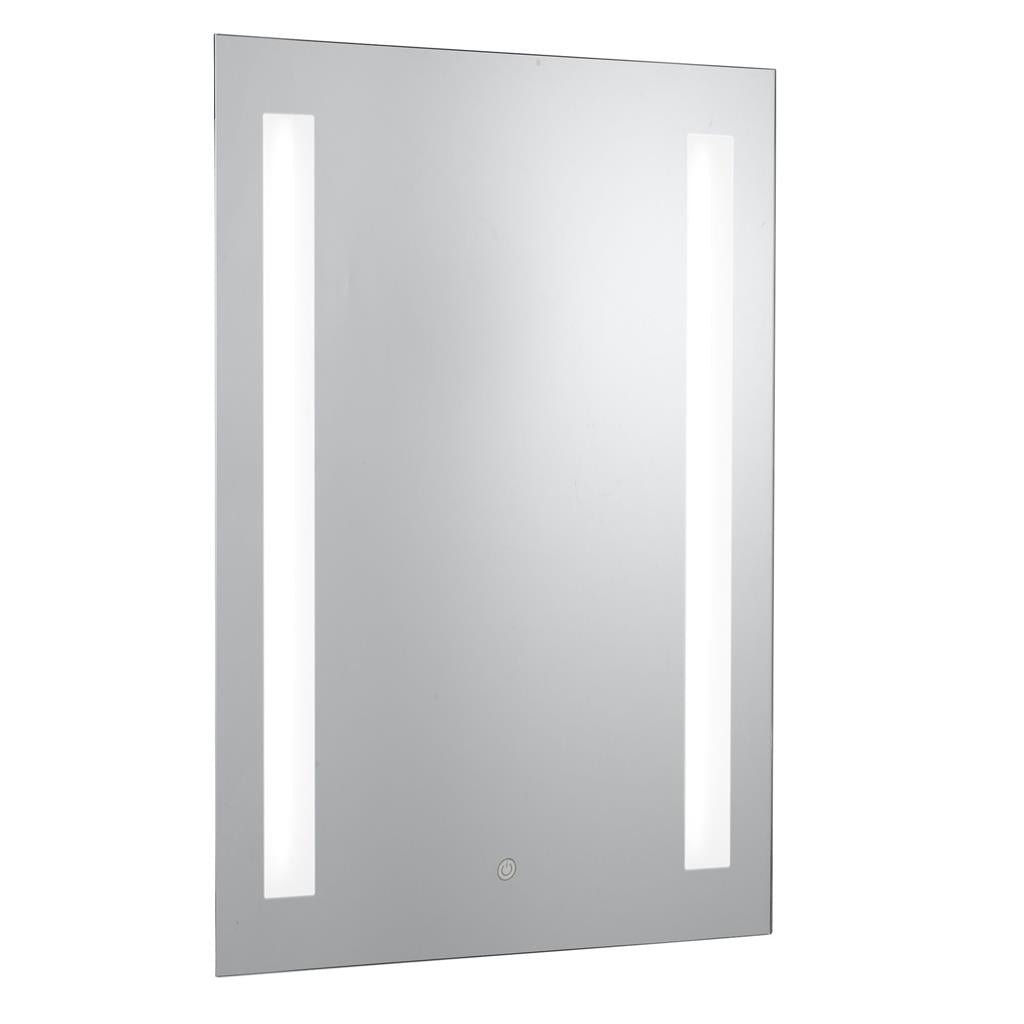Searchlight Bathroom Mirror Light Ip44 - 2Lt Touch Bathroom Mirror With Shaver Socket 7450
