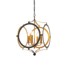 Lightologist Matt black & gold paint Multi arm lamp Pendant Light WIN1391923