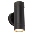 Searchlight Led Outdoor 2Lt Cylinder Pp Wall Bracket, Black 7592-2Bk