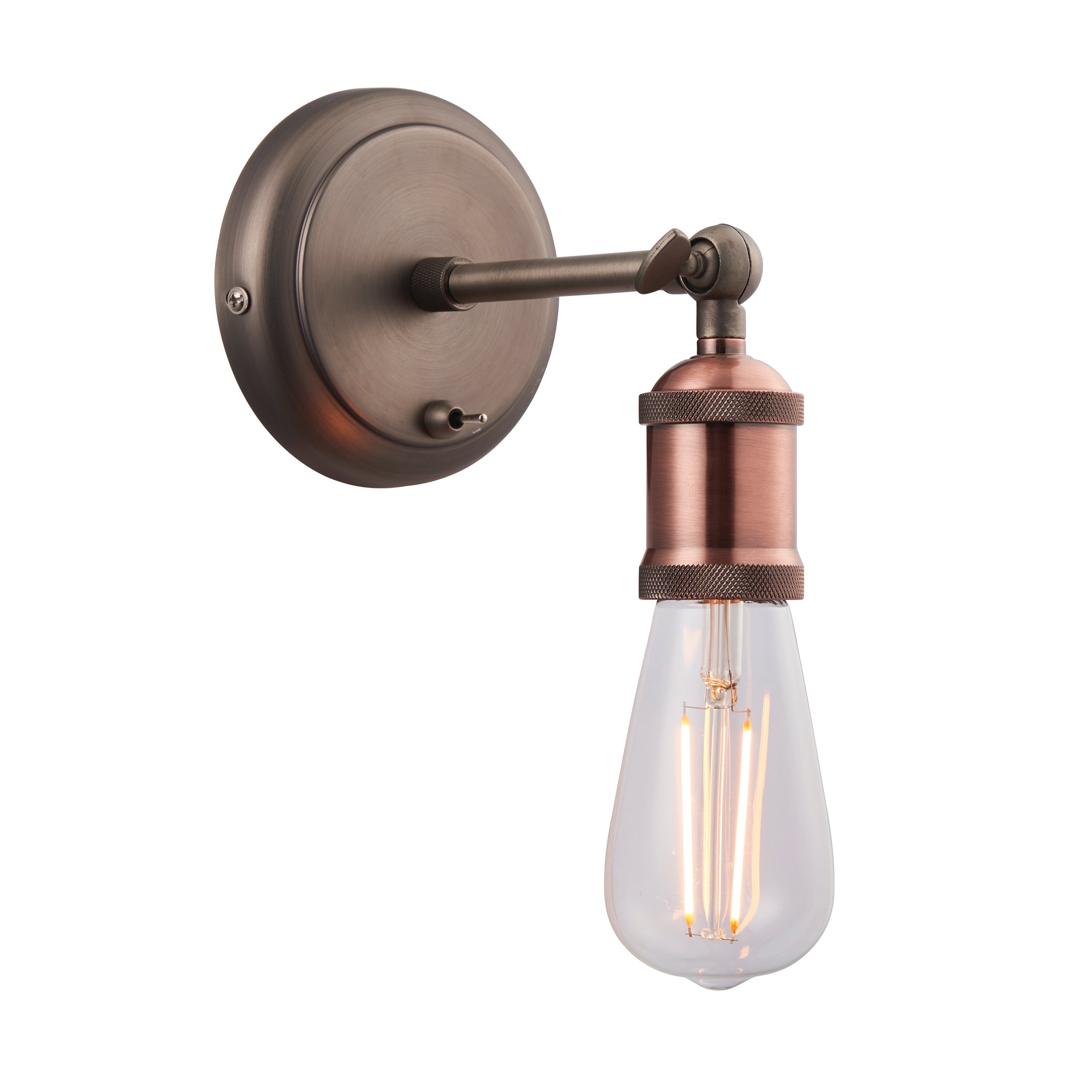 Endon Hal 1lt Wall Light 76338