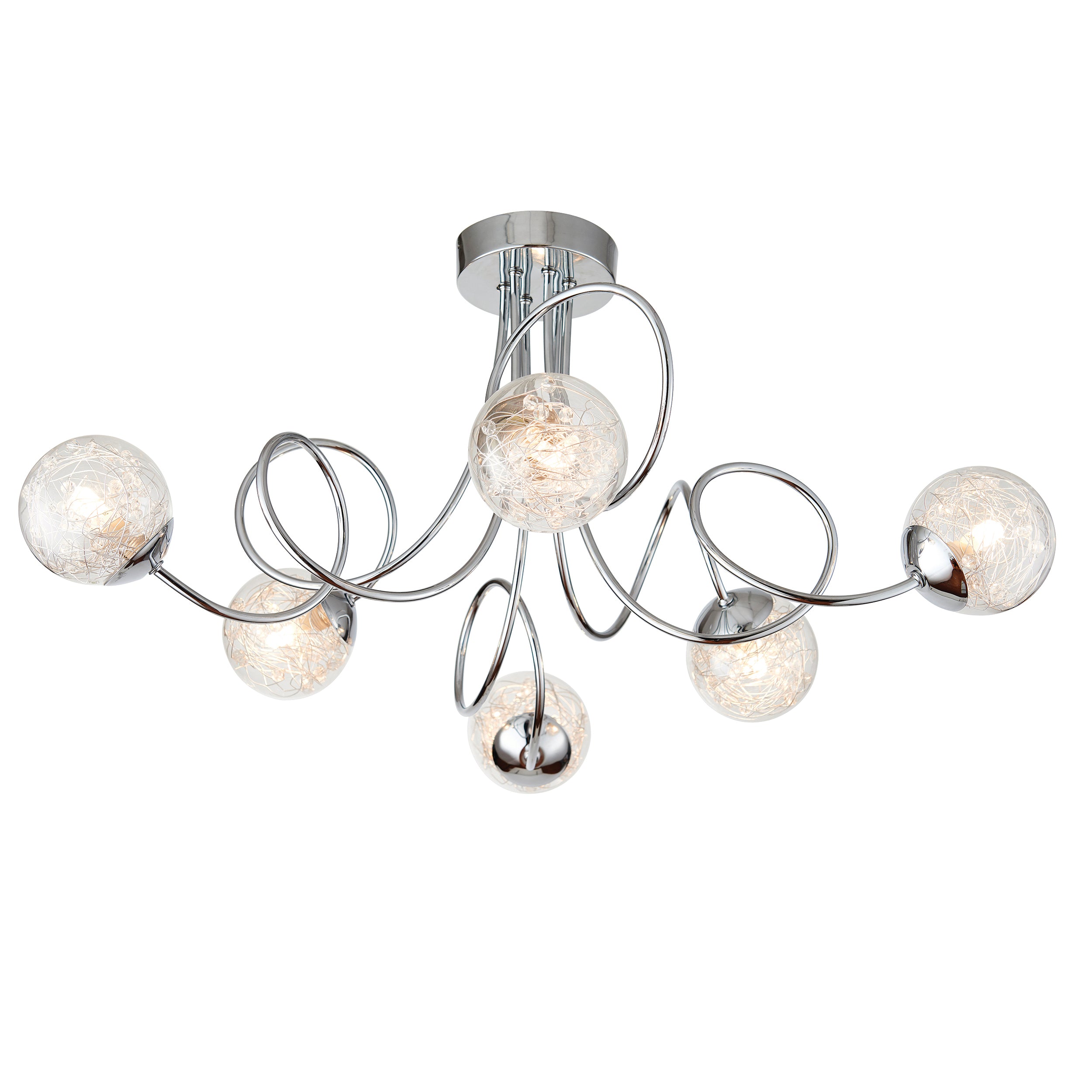 Endon Auria 6lt Semi flush Light 76349