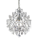 Searchlight Harrietta - 3Lt Pendant, Chrome With Hexagonal Crystal Drops & Buttons 7673-3Cc