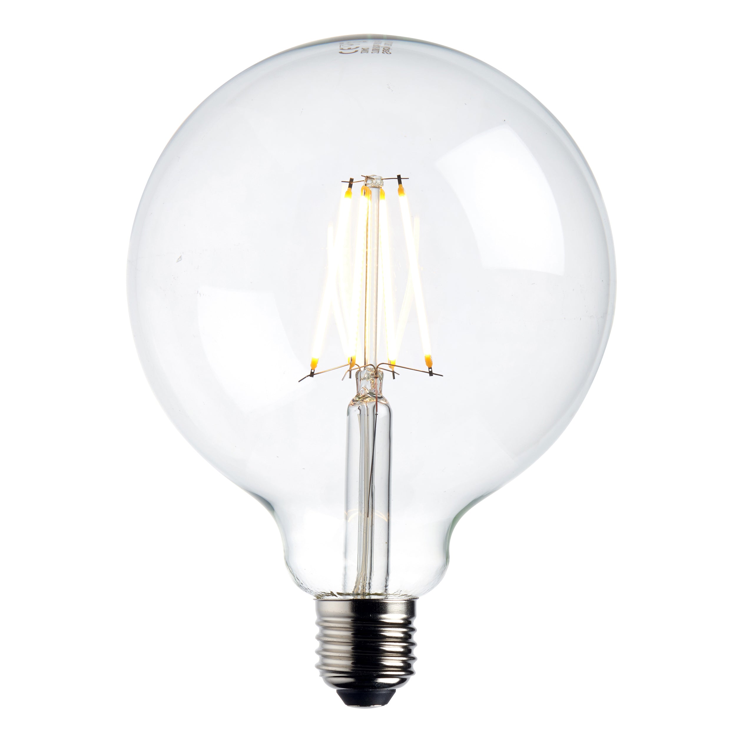 Saxby Lighting E27 LED filament globe dimmable 125mm 7W 76802