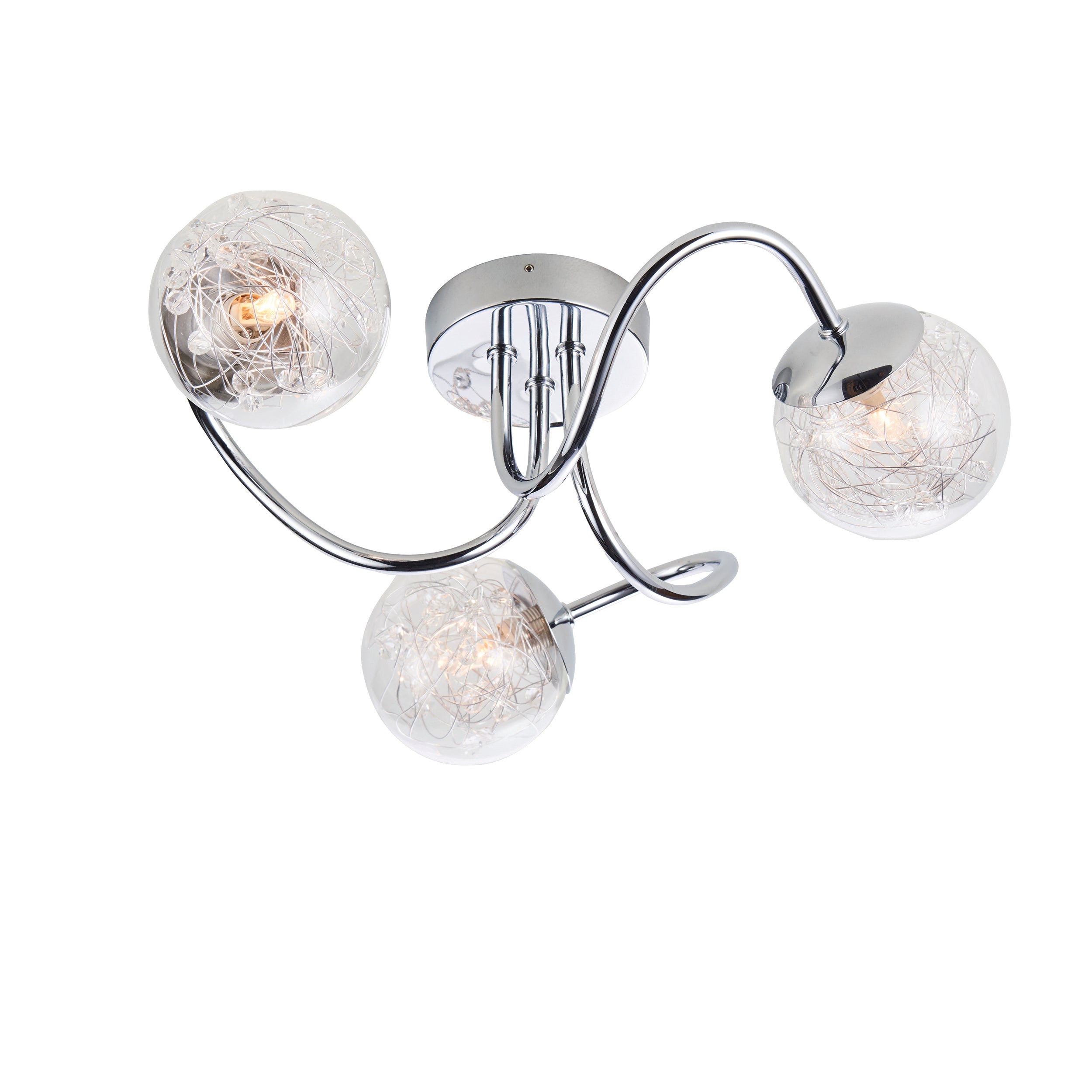 Endon Auria 3lt Semi flush Light 76880