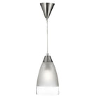 Searchlight Metal & Glass Pendant - Dome Clear/Sanded Band + Susp 7702