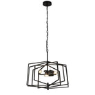 Searchlight Slinky 3Lt Metal Adjustable Matt Black Pendant 7793Bk