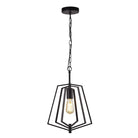 Searchlight Slinky 1Lt  Metal Adjustable Matt Black Pendant 7971Bk