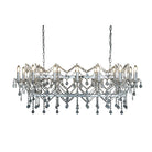 Searchlight Florence 14Lt Pendant Bar, Clear Crystal, Chrome 80614-14Cc