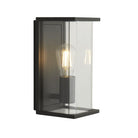 Searchlight 1Lt - E27 -  Outdoor Boxed Wall/Porch Light - Dark Grey With Clear Glass 8208Gy