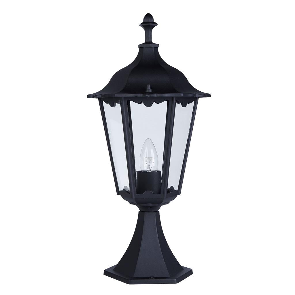 Searchlight Alex Outdoor Post Lamp - Small 1Lt Black  Ht55 82503Bk