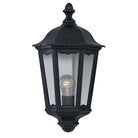 Searchlight Alex Outdoor Wall Light - 1Lt Black 'Half' 82505Bk