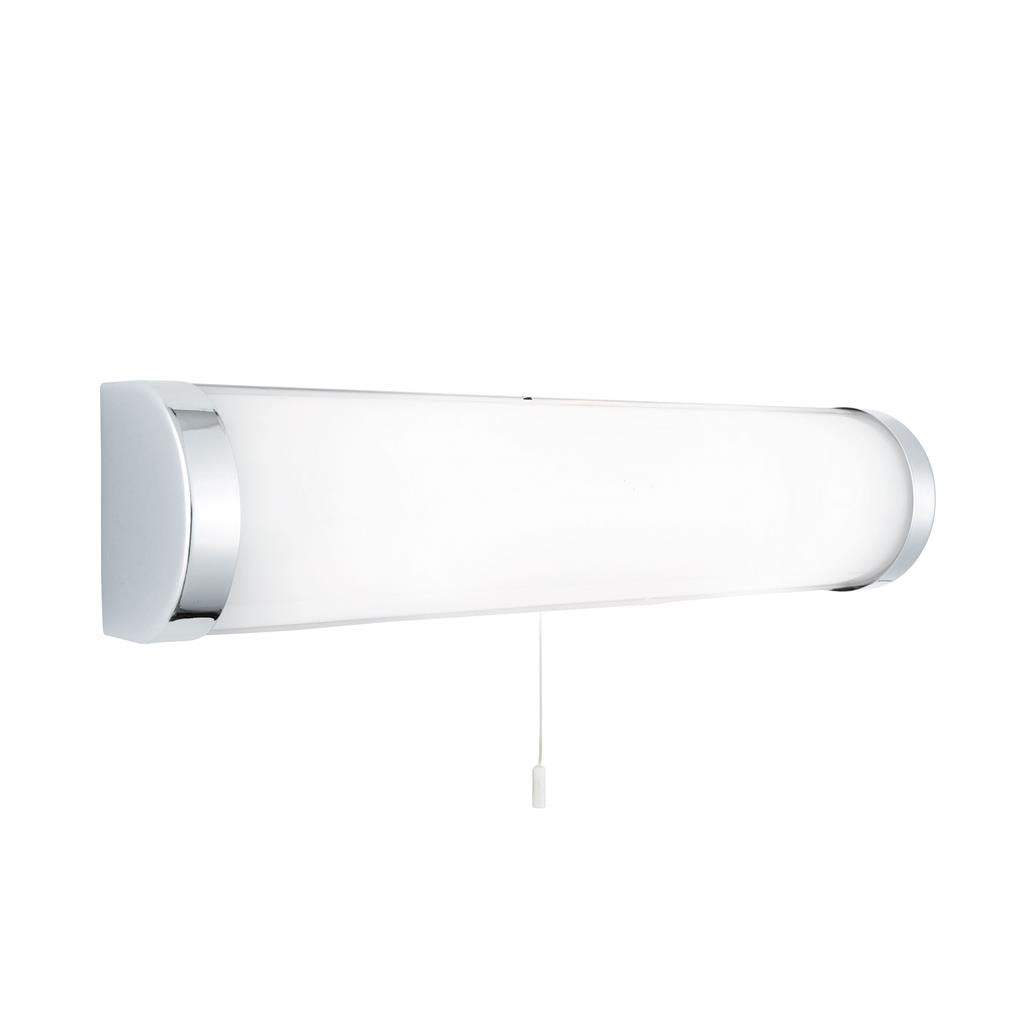 Searchlight Poplar Bathroom Lt - 2Lt Chrome Wb - White Glass Tube Ip44 8293Cc