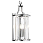 Searchlight Victoria 1Lt Wall Light, Chrome With Crystal Glass 8571Cc