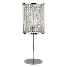 Searchlight Elise 1Lt Table Lamp, Chrome , Crystal Drops 8931Cc