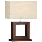 Searchlight Calven - Dark Wood Square T/L Cw Shade 9000