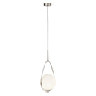 Searchlight Avalon 1Lt Ball Pendant, Ss With Matt Opal Glass 9171-1Ss