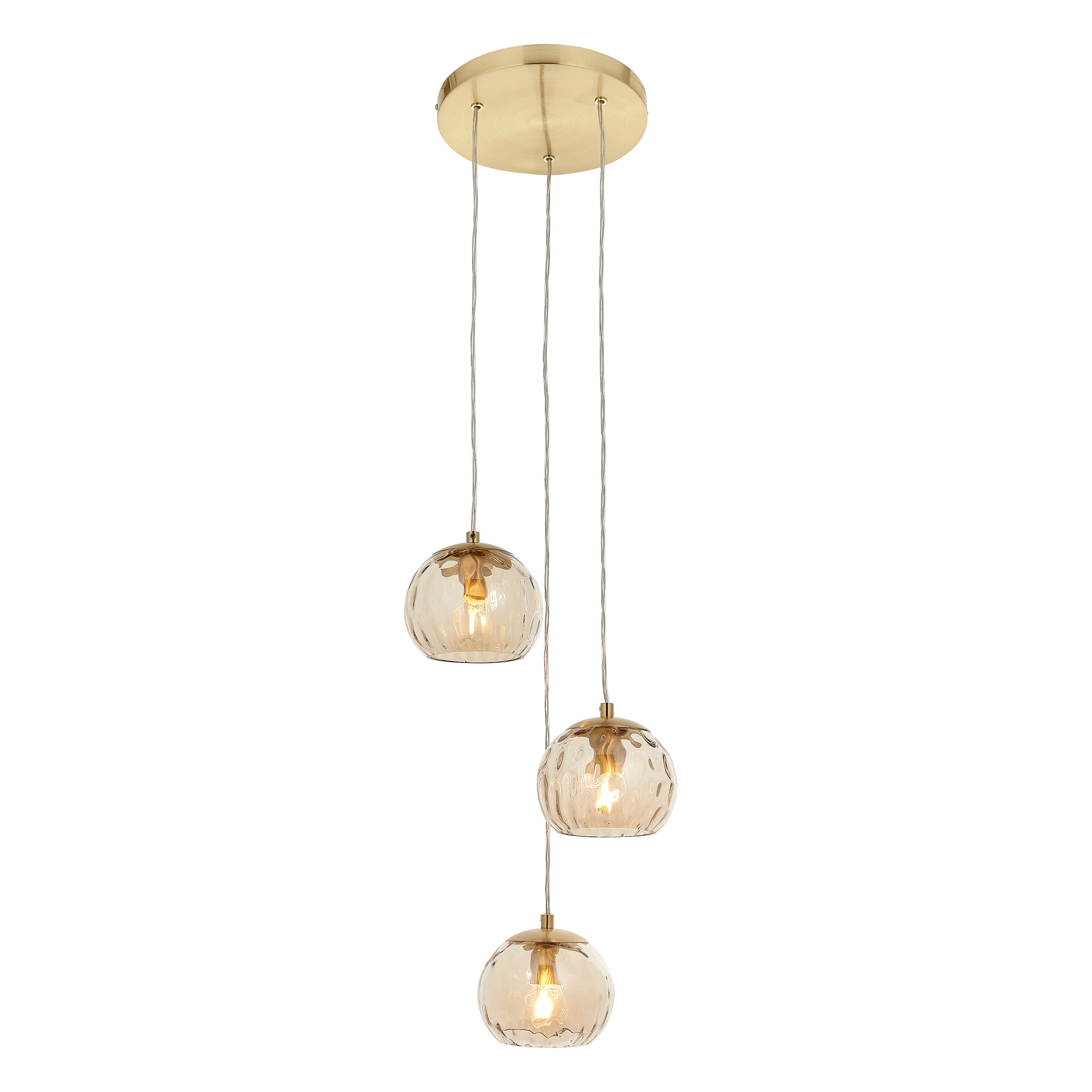 Endon Dimple 3lt Pendant Light 91971