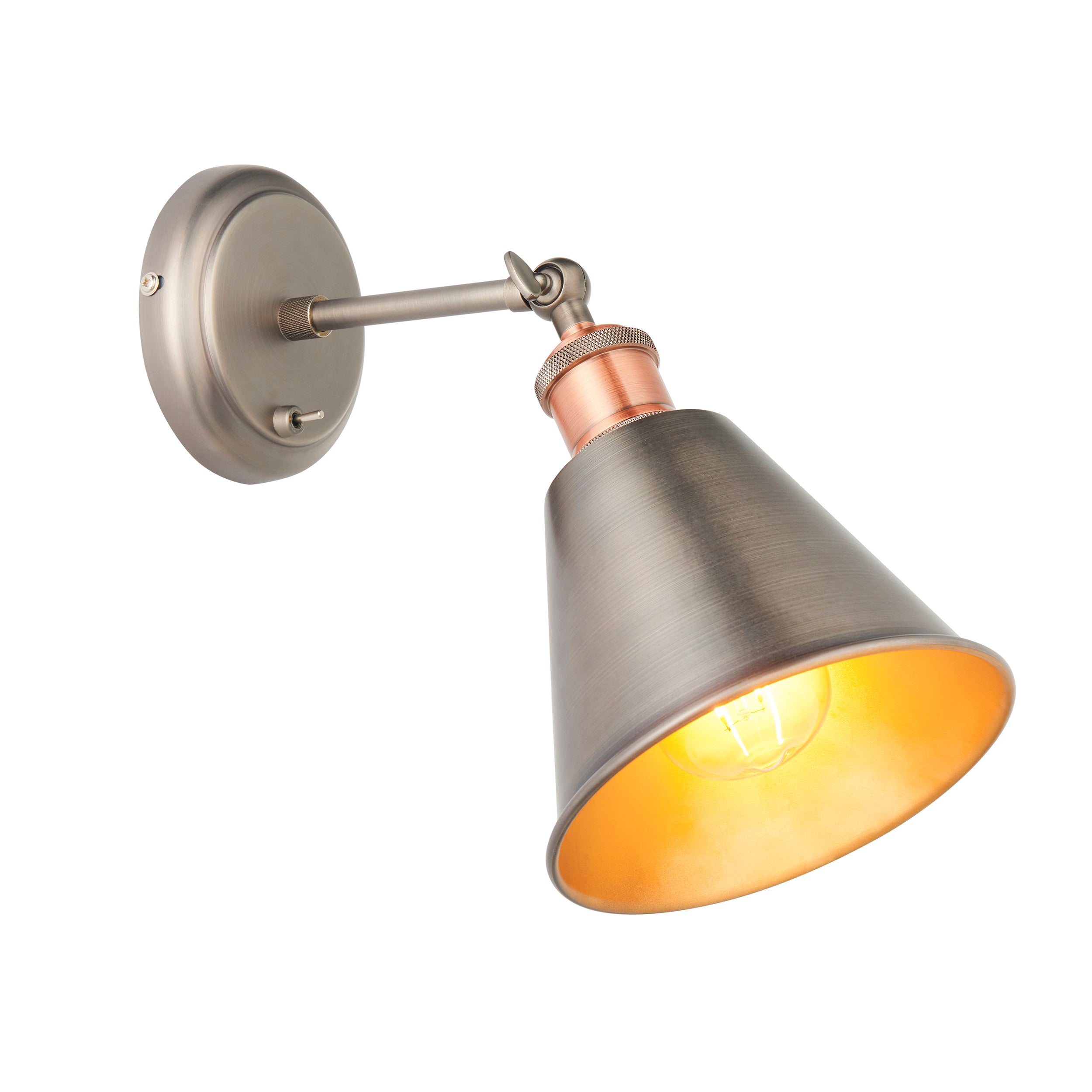 Endon Hal 1lt Wall Light 92866