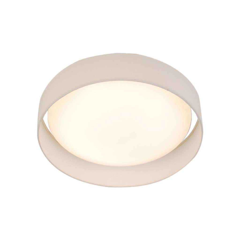 Searchlight Gianna 1Lt Led Flush Ceiling Light, Acrylic, White Shade 9371-37Wh