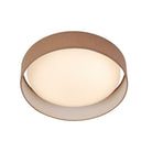 Searchlight Gianna  1Lt Led Flush Ceiling Light, Acrylic, Brown Shade 9371-50Br