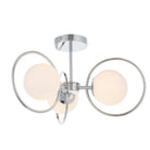 Endon Orb 3lt Semi flush Light 93902