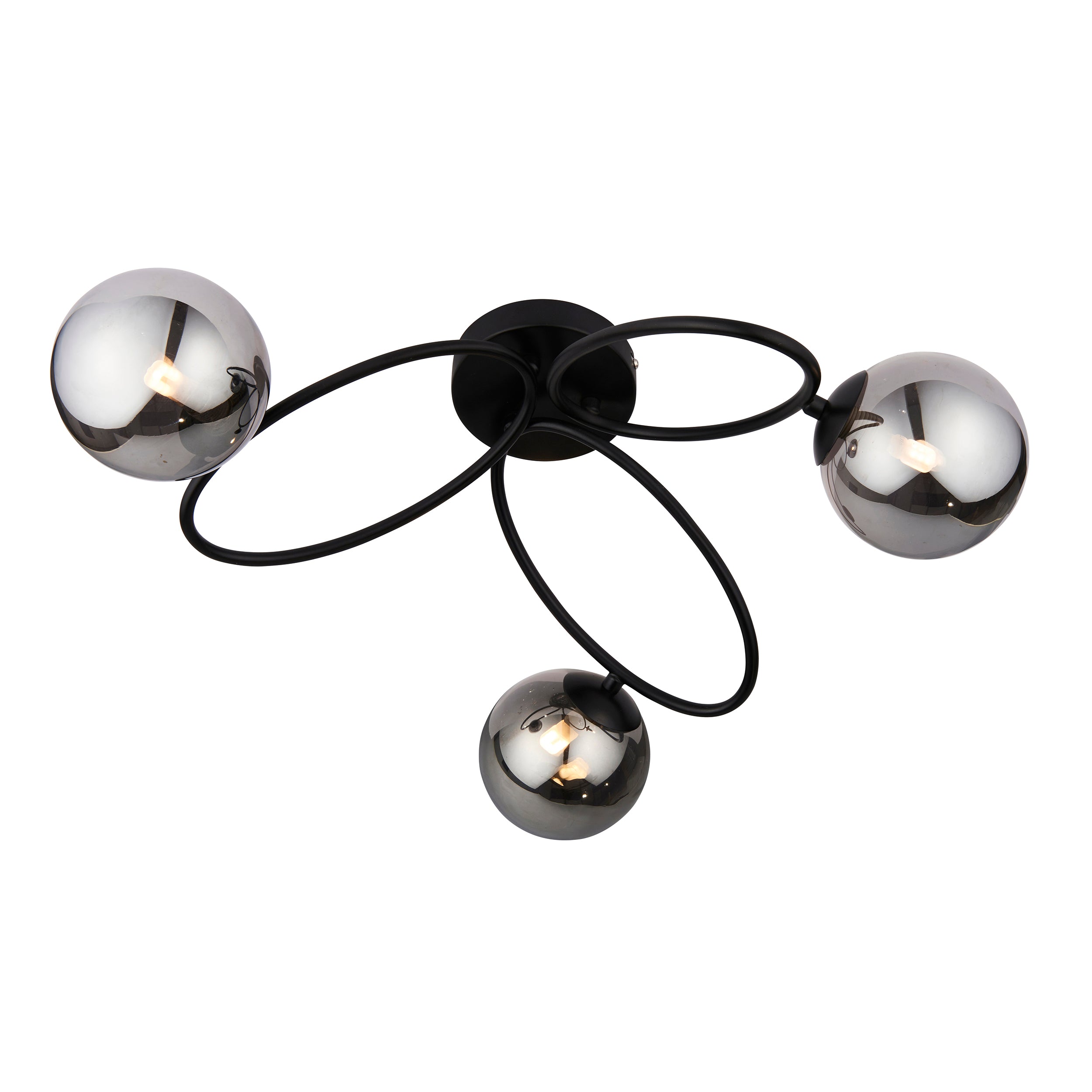 Endon Ellipse 3lt Semi flush Light 95289