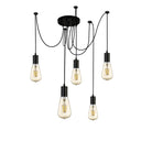 Searchlight Squiggle 5Lt Pendant Black 9665-5Bk