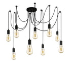 Searchlight Squiggle 9Lt Pendant Black 9669-9Bk