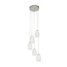 Searchlight Cyclone  5Lt Multi Drop Pendant With Clear Glass 97291-5Cl