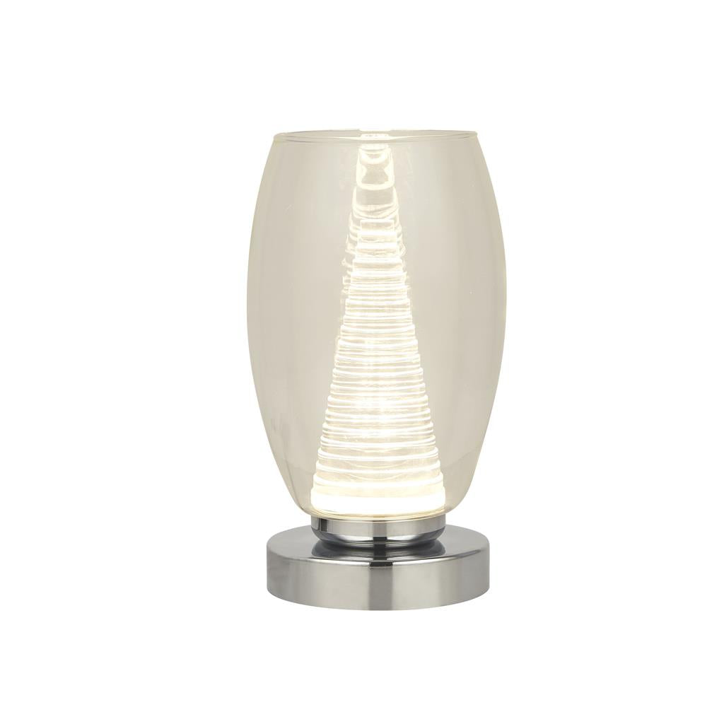 Searchlight Cyclone 1Lt Table Lamp With Clear Glass 97293-1Cl