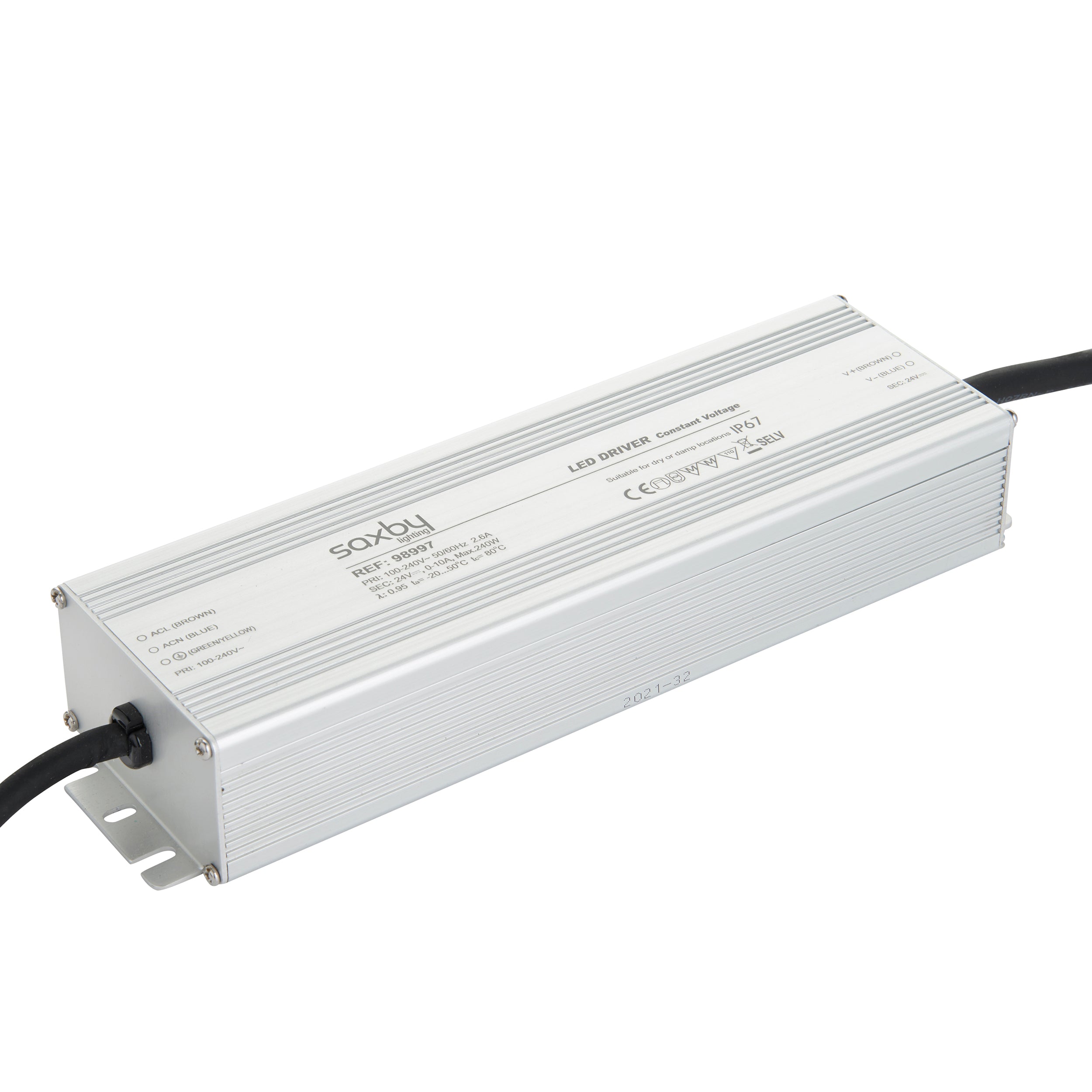 Saxby Lighting LED driver Constant Voltage iP67 24V 240W IP67 98997
