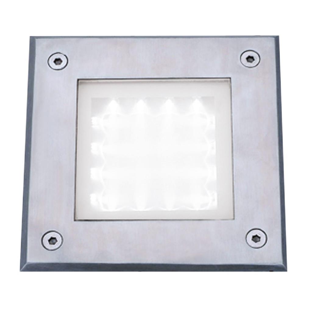 Searchlight Led Outdoor&Indoor  Recessed Walkover Square Stainless Steel  - White Led 9909Wh