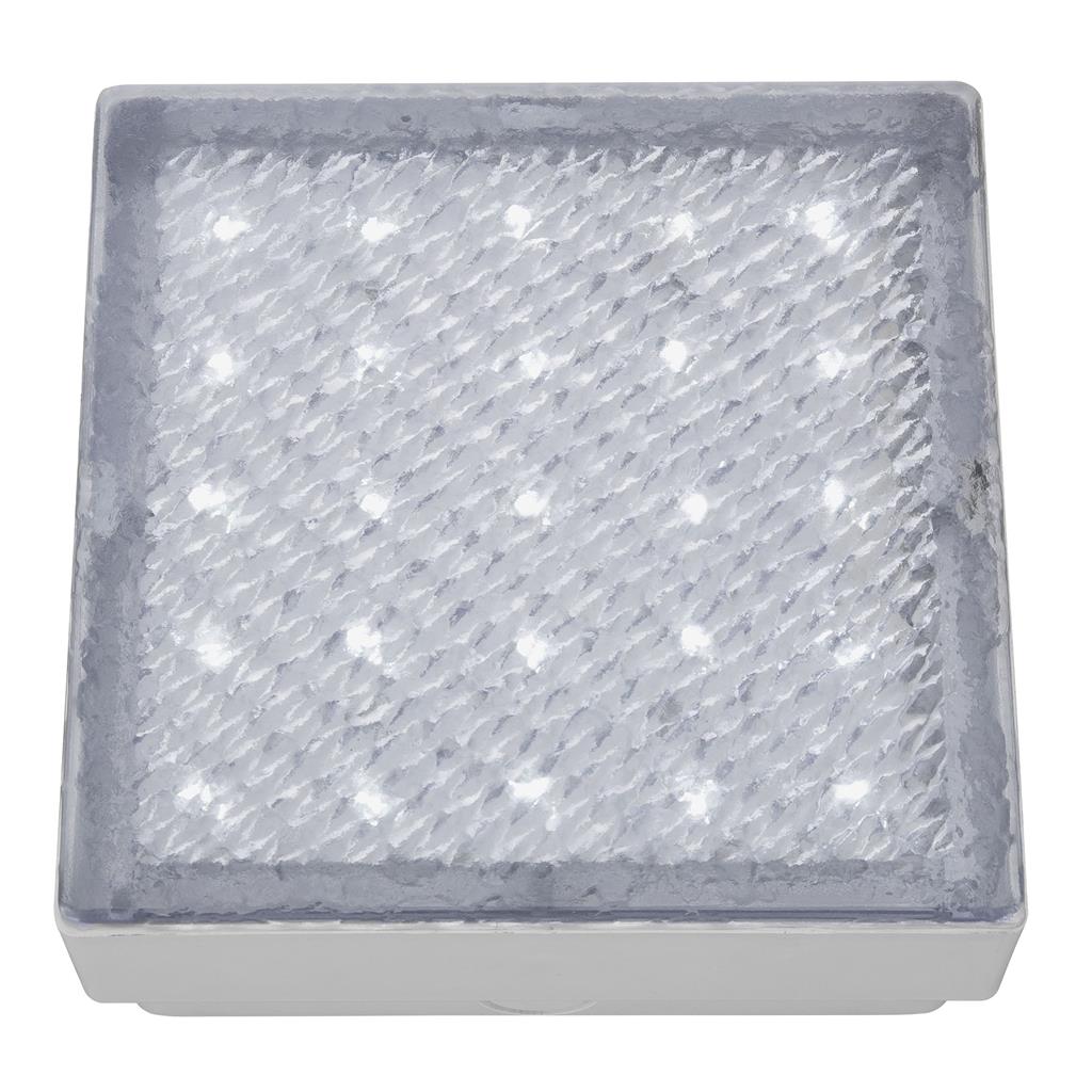 Searchlight Led Outdoor&Indoor  Recessed Walkover Clear 15Cm Square White Led 9913Wh