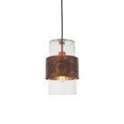 Lightologist Copper patina plate & clear glass Single Pendant Light WIN1390603