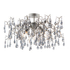 Lightologist Aged silver paint & smokey grey tinted glass Multi arm lamp Semi flush Light WIN1390302