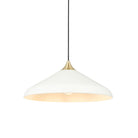 Lightologist Warm white & brushed brass plate Single Pendant Light WIN1396561