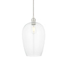 Lightologist Bright nickel plate & clear glass Single Pendant Light WIN13102678